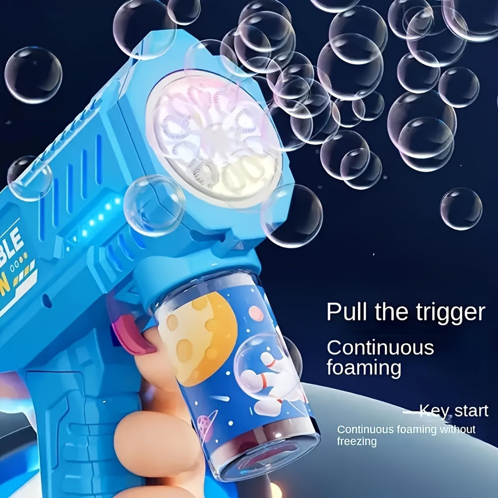 LED Bubble Gun - Great for Outdoor Parties, Weddings, Beach and Pool Entertainment - Electric Bubble Machine for Halloween, Christmas and Birthday Gifts - Liquid and Batteries Not Included