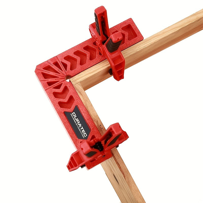 Precision Right Angle Clamp for Woodworking - Durable Acrylic Angle Clamping Tool with Ruler Locator for Picture Frames, Boxes, Cabinets and Drawers