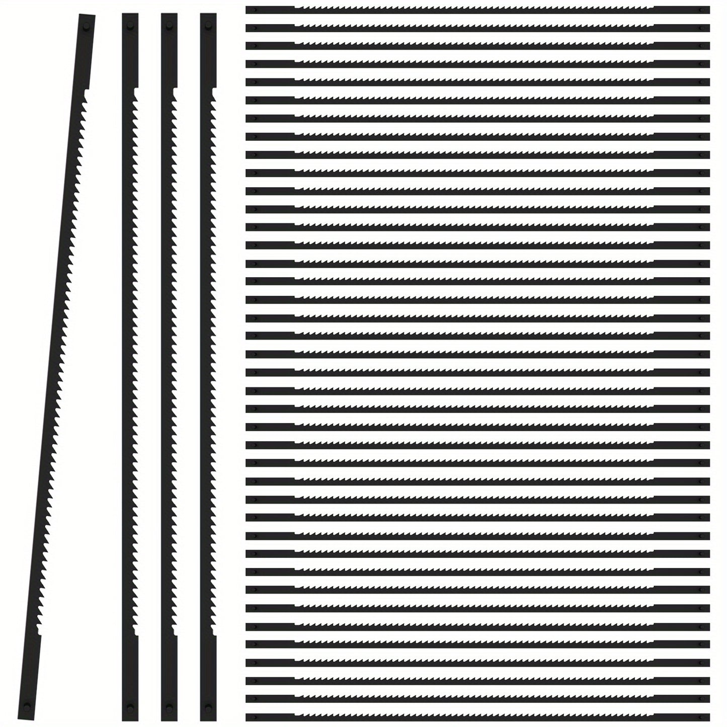 40Pcs Scroll Saw Blade Pin End Set Compatible With 3921 3922 SK5 High Carbon Steel 12.7cm 15TPI Woodworking Metal Cutting Scroll Saw Blade Kit For Softwood Hardwood Wood Cutting Saw Blades Metal Cutting Saw Blades 15TPI Scroll Saw Blade