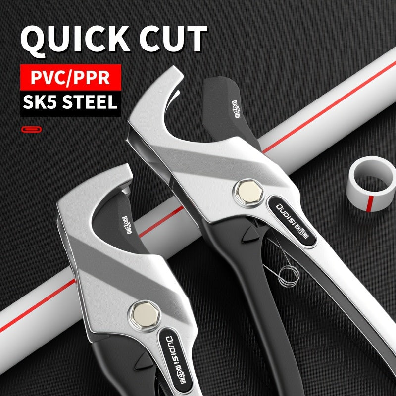 Premium Quick-Action PVC Pipe Cutter - Efficient PPR & Aluminum Plastic Scissors - Durable Water Pipe Shears for Easy Plumbing and DIY Projects
