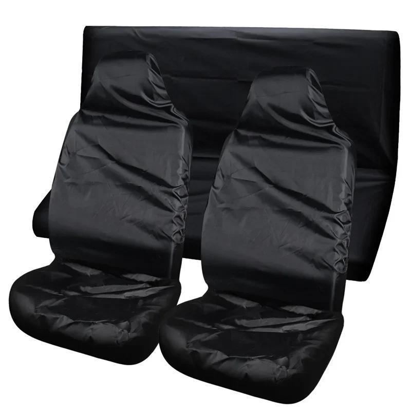 Waterproof Black Car Seat Cover - Durable Polyester