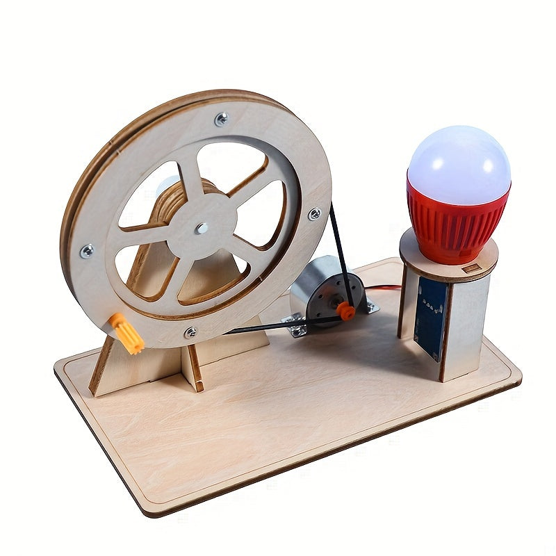 1pc Creative Science Generator Kit - Learn Wind Power Generation Principle, DIY Hand-Build Device, Develops Critical Thinking, Problem-Solving Skills, Perfect for Students, Science Enthusiasts, and STEM Education