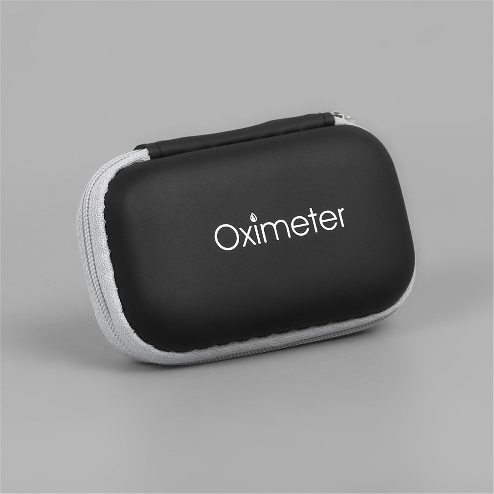 Durable Fingertip Pulse Oximeter Case with Secure Zipper - Portable Protective Carrying Bag