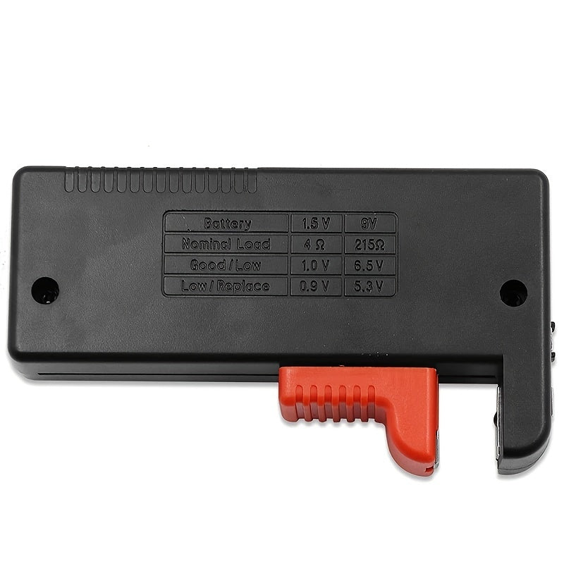 Battery Tester BT-168 - Universal device for quick and easy checking of AA, AAA, C, D, 9V, 1.5V batteries with color meter indicators and accurate results