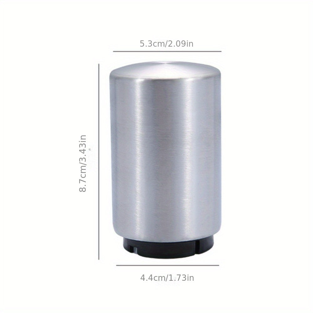 Stainless Steel Automatic Press Bottle Opener - Easy Soda Bottle Cap Remover with Magnet - Easy to Use Kitchen Gadget for Restaurants, Bars and Home Use, Ideal Eid Al Adha Gift