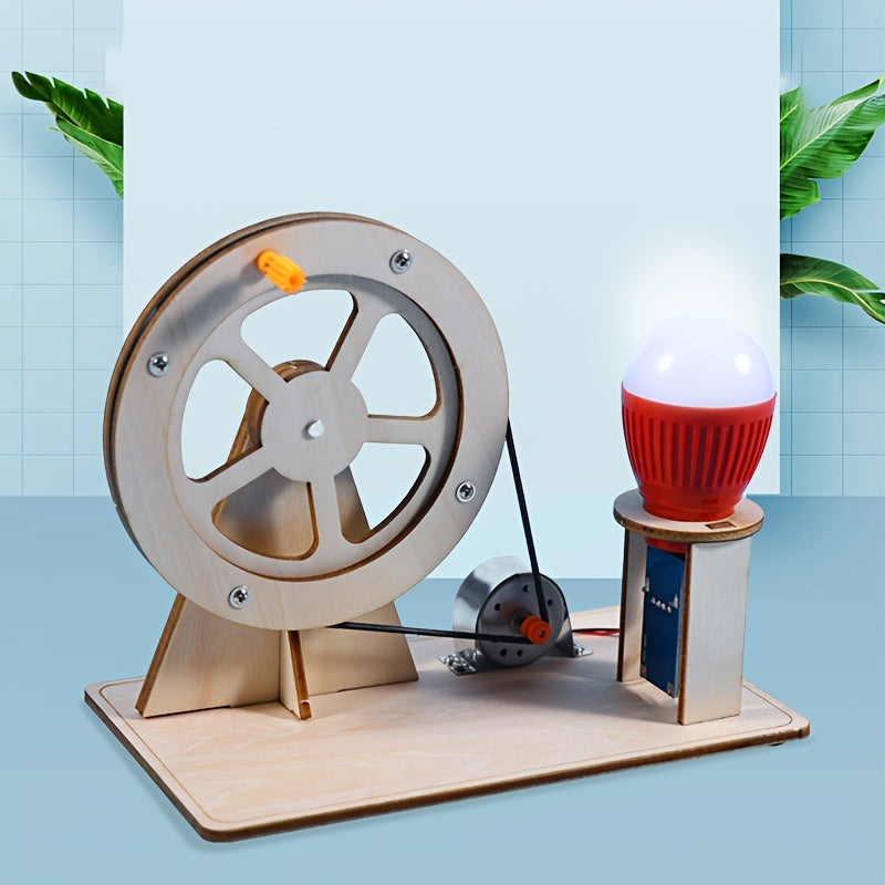 1pc Creative Science Generator Kit - Learn Wind Power Generation Principle, DIY Hand-Build Device, Develops Critical Thinking, Problem-Solving Skills, Perfect for Students, Science Enthusiasts, and STEM Education