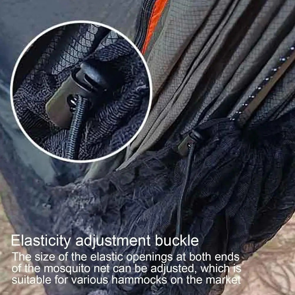 Ultralight Portable Hammock Mosquito Net - Easy to install, fits all hammocks, great for camping and outdoor adventures