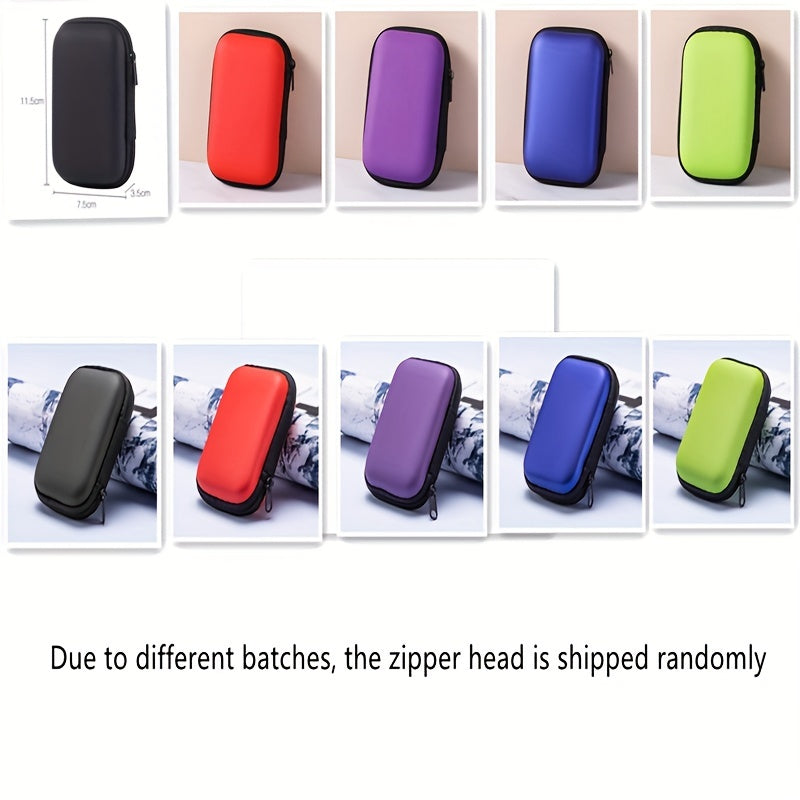 1pc Data cable travel storage bag USB charger headphone storage bag