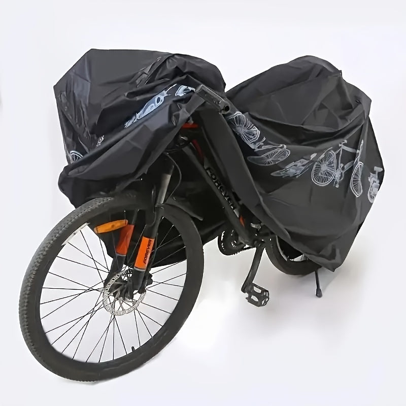 All-weather bike cover - Suitable for e-bikes, mountain bikes and motorcycles - Durable EVA material - Hand wash or dry clean