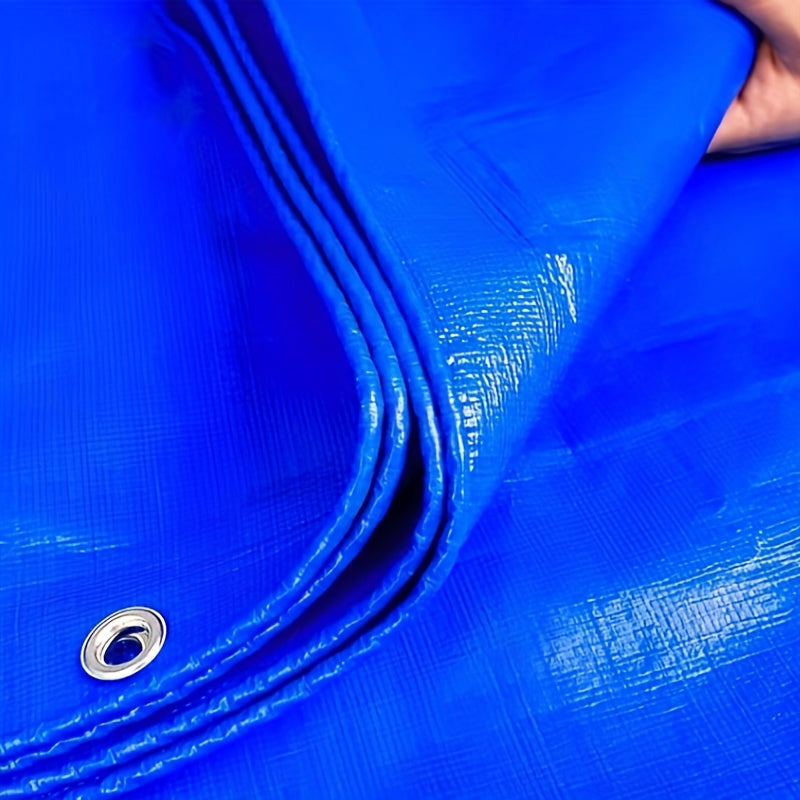 Heavy duty PE tarpaulin, reinforced waterproof tarpaulin with UV protection, multi-purpose emergency tarpaulin for outdoor camping, RV, yacht and home use