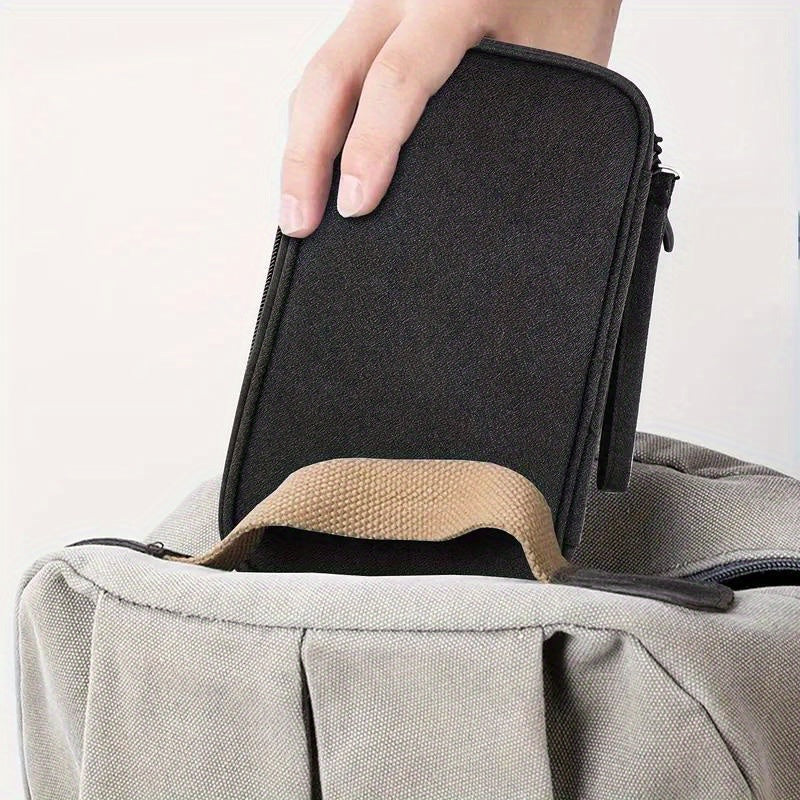 Waterproof 8-Compartment Travel Organizer - Durable, multi-sized pockets for electronics and accessories