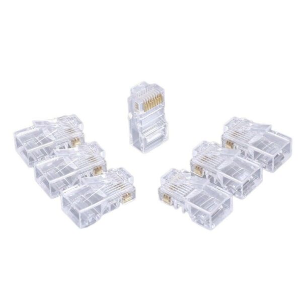XF0566 Cat5 Crystal Head Shielded Plug Network Connector (Shielded) 100pc