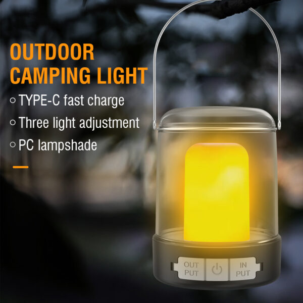 FA-911 USB C Rechargeable Multifunctional Camping Lamp