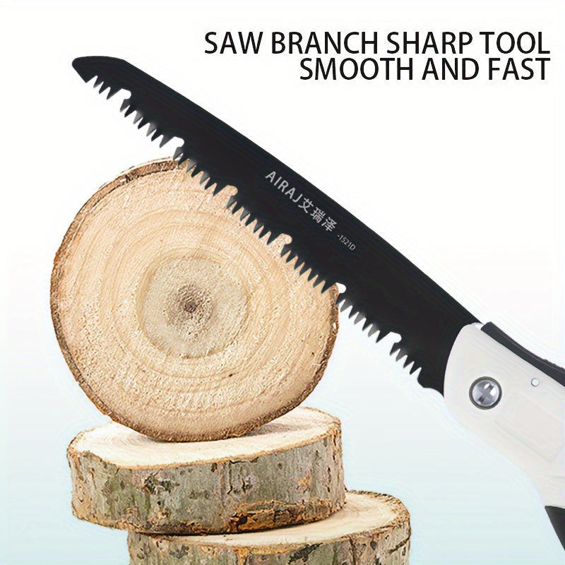 AIRAJ Folding Saw Carpenter Folding Hacksaw Multi-function Cutting Wood Sharp Camping Garden Logging Saw Tree Cutter Hand Tool