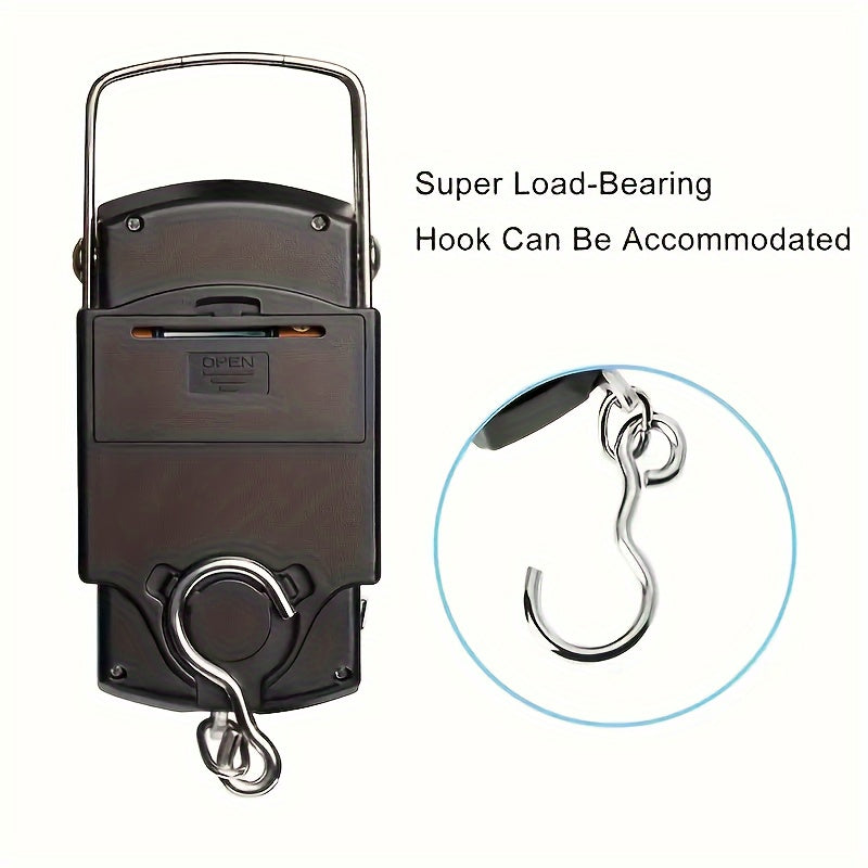 1 Piece Portable Electronic Luggage Scale, Home Travel Luggage Scale, Digital Handheld Luggage Hanging Luggage Scale, Mini Portable Electronic Scale, Travel Essentials, Kitchen Scale, Maximum Loading 49.9KG