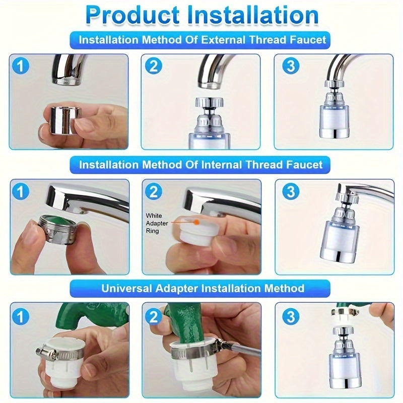 1pcEasy to install water filter faucet - perfect for homes, hotels and RVs