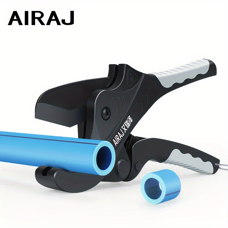 1pcAIRAJ Heavy Duty Ratchet PVC Pipe Cutter: Suitable for PVC, PPR, PE, PEX, Plastic