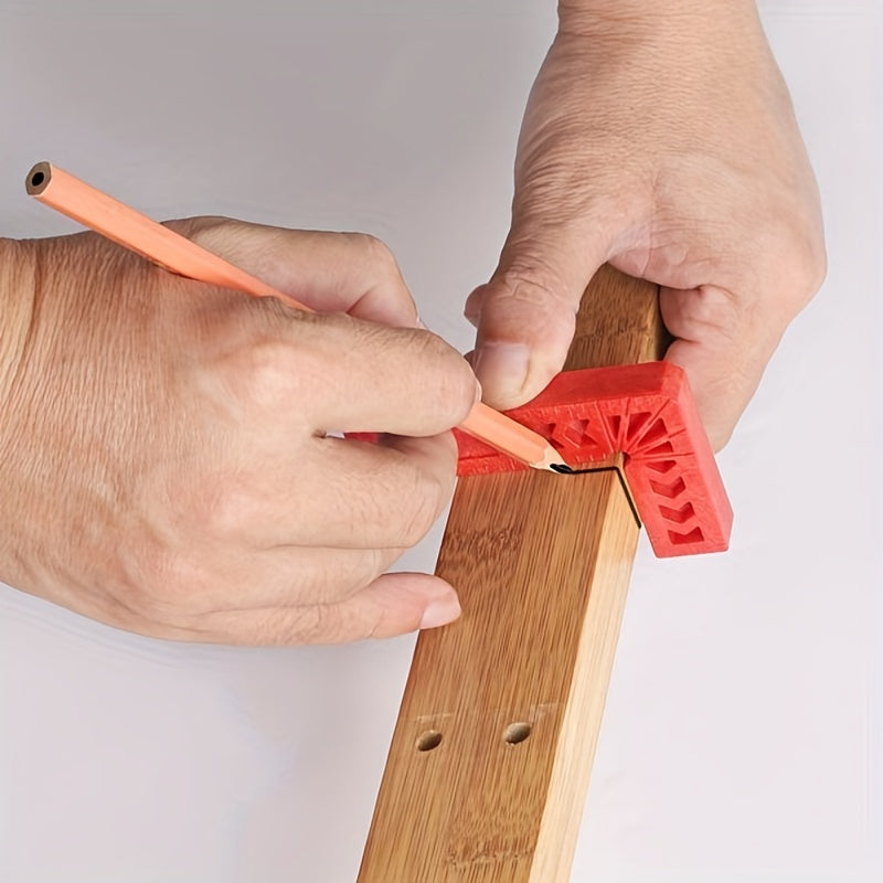 Precision Right Angle Clamp for Woodworking - Durable Acrylic Angle Clamping Tool with Ruler Locator for Picture Frames, Boxes, Cabinets and Drawers