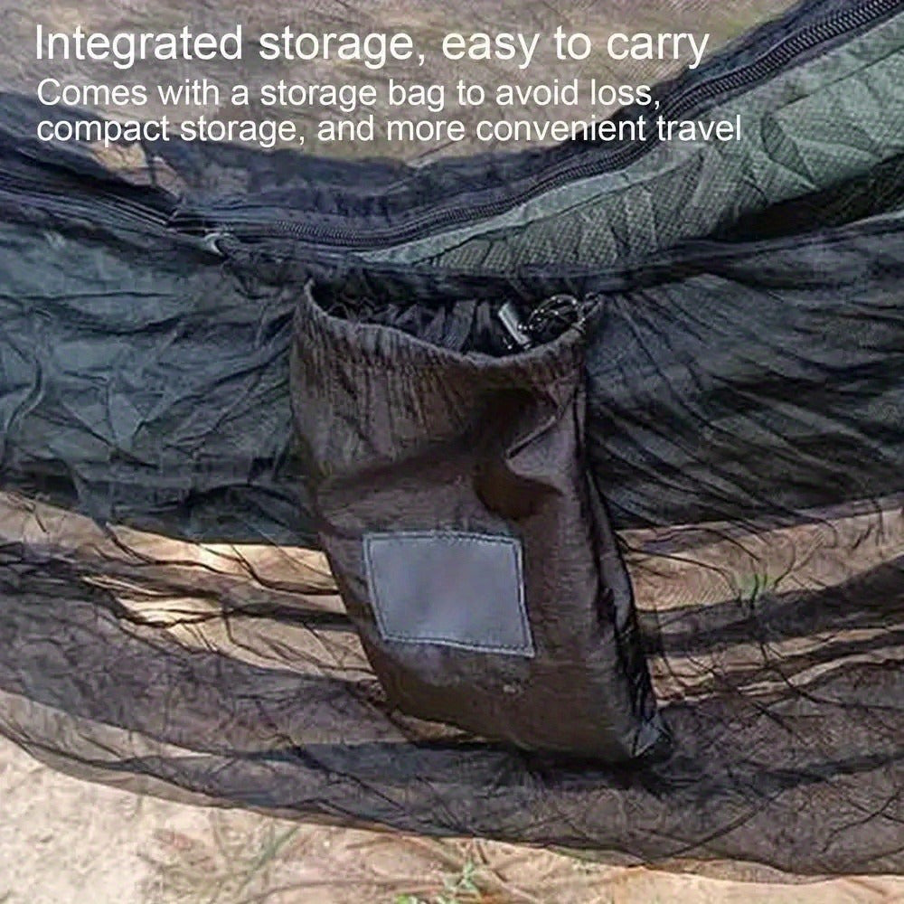 Ultralight Portable Hammock Mosquito Net - Easy to install, fits all hammocks, great for camping and outdoor adventures