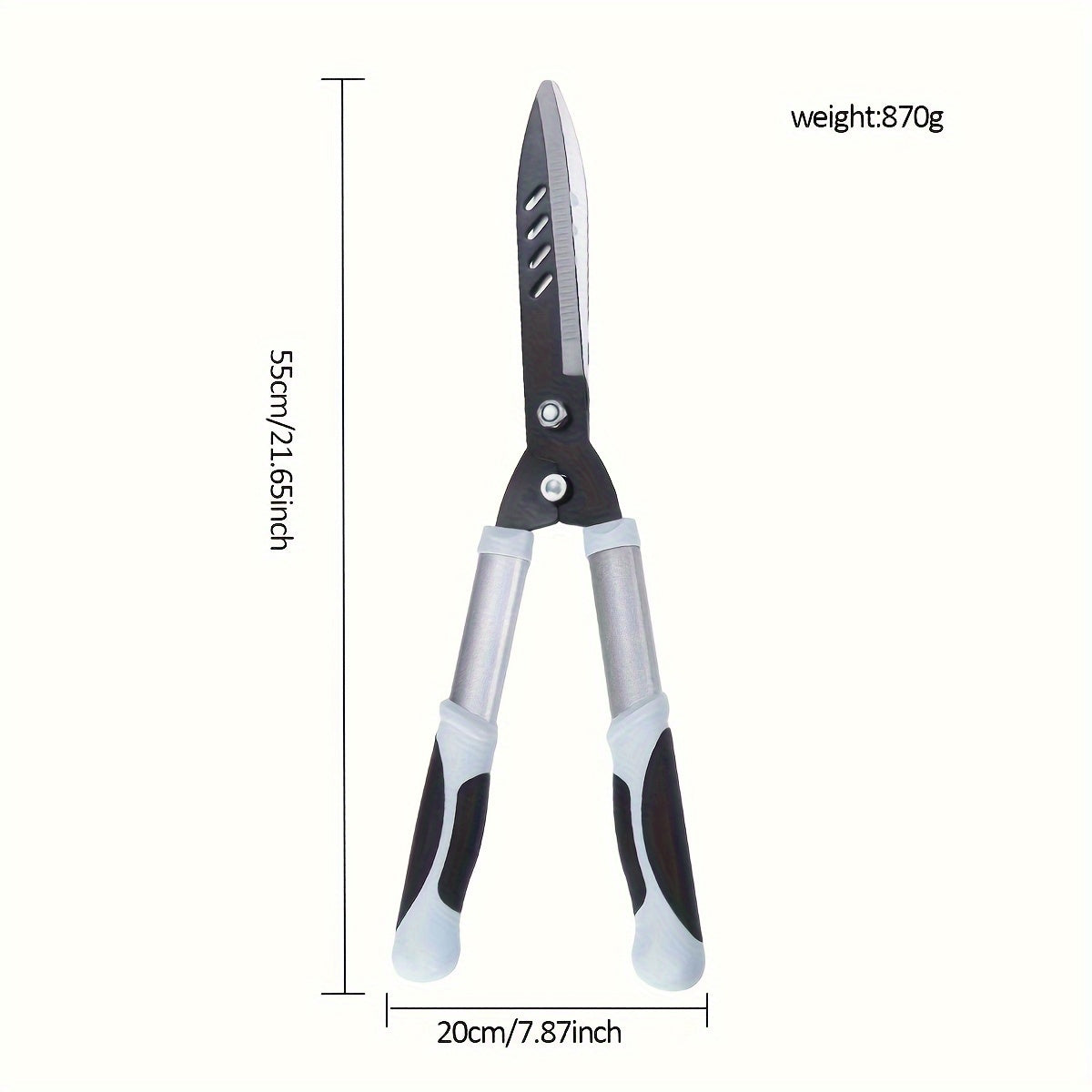 Modern 1-pack heavy duty pruning shears with non-slip handles, metal garden pruning shears for fruit trees and shrubs, high hardness hardened blades, easy pruning and shaping