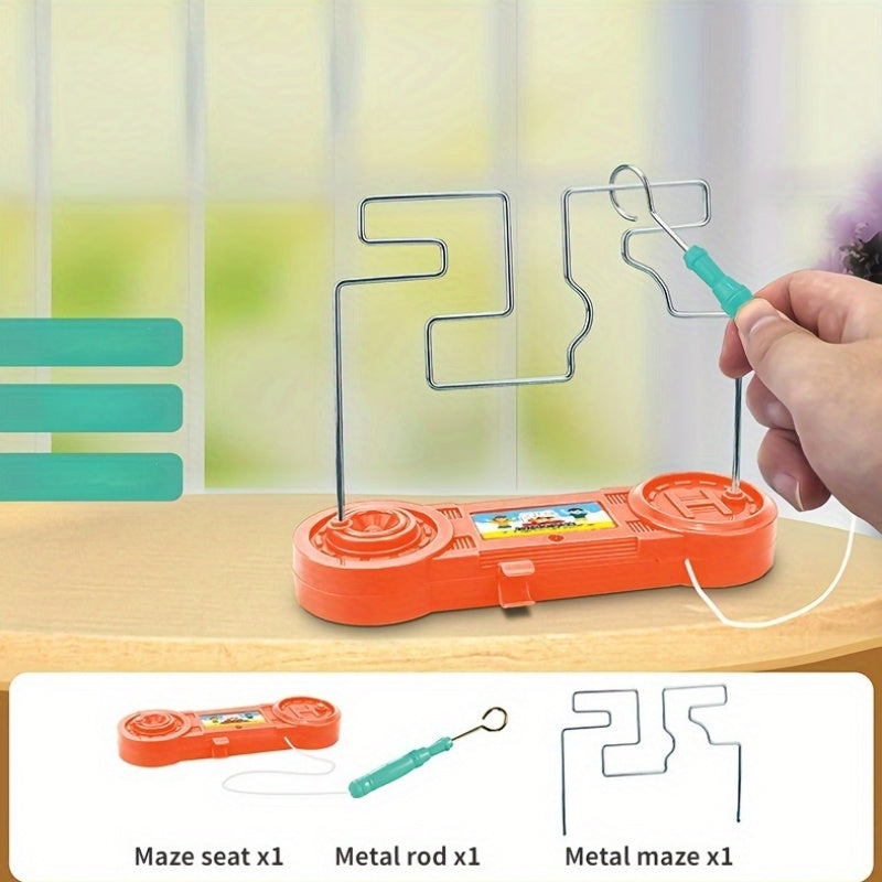 3D Line Maze Puzzle with Electric Shock Pen