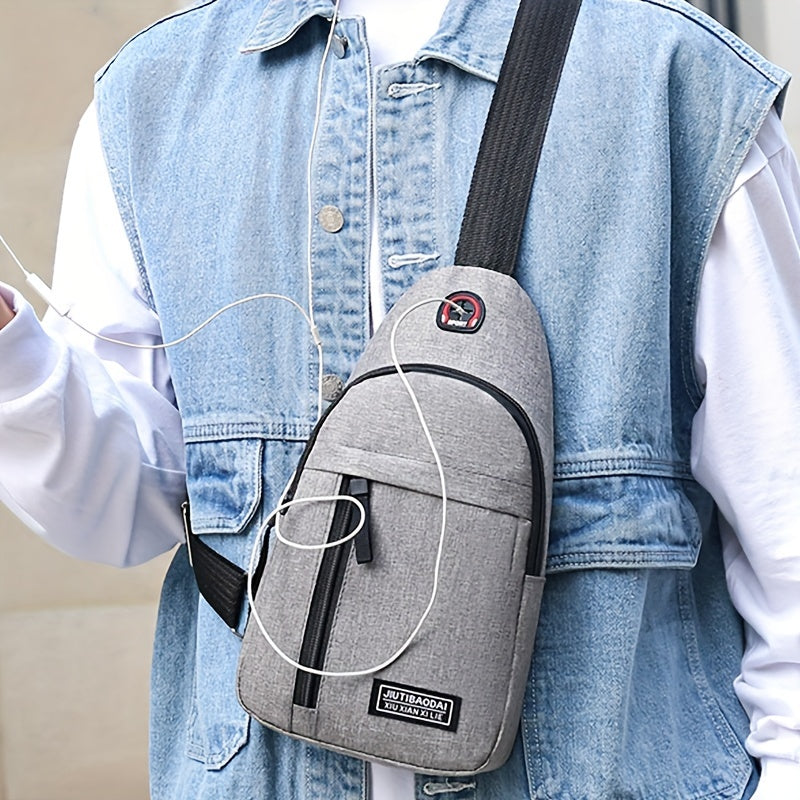 New Fashion Chest Bag Men's Messenger Bag Canvas Shoulder Bag