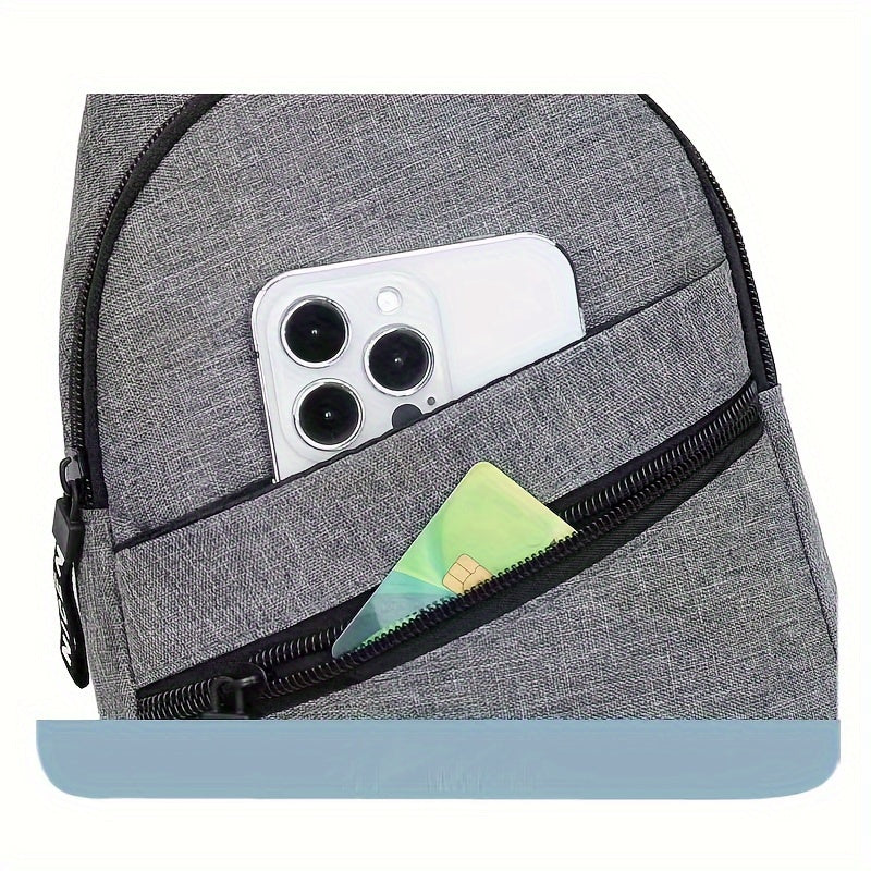 Men's fashion shoulder bag, casual travel shoulder bag, sports chest bag, messenger bag, suitable for going out and daily commuting