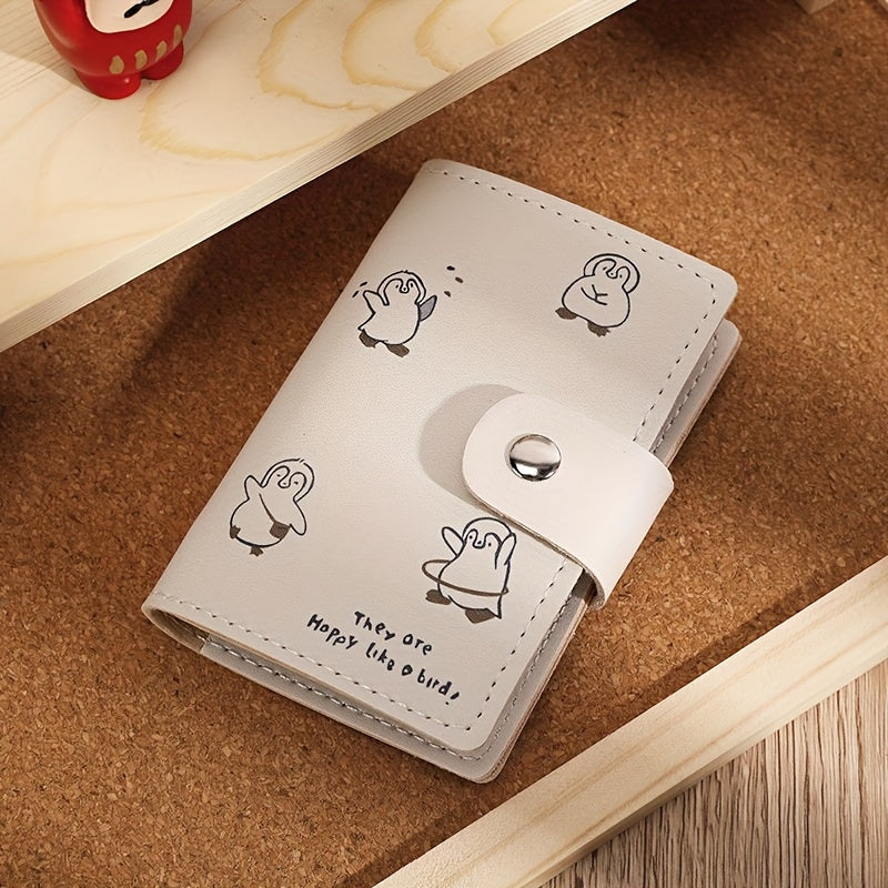 1PC Cute cat cartoon pattern card holder multi-card slot card box