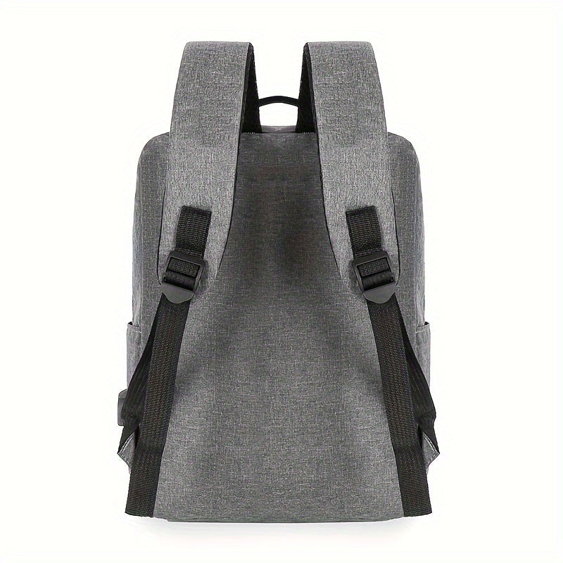 2-piece men's simple business backpack set large capacity wear-resistant backpack + square shoulder bag