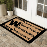 1Pc Matte Welcome Doormat Heavy Duty Non Slip Entry