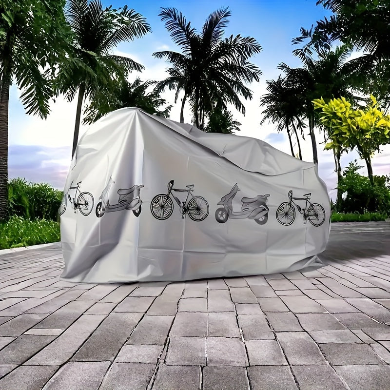 All-weather bike cover - Suitable for e-bikes, mountain bikes and motorcycles - Durable EVA material - Hand wash or dry clean