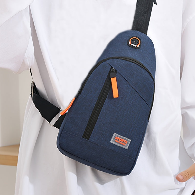 New style chest bag men's fashion trend front line large capacity single back messenger casual men's bag