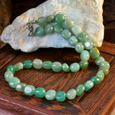 Handmade Boho Natural Stone Bead Necklace Multicolor Irregular Smooth Gemstones Lightweight Choker for Women Vacation & Everyday Jewelry Bohemian Summer Fashion Accessory Boho Jewelry Elegant Bead Design