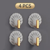 4/2/1pcs Light Luxury Acrylic Hook Adhesive Strong Load Bearing Bathroom Hook Wall Towel Hook Household Storage Organizer Wall Decor Room Decor