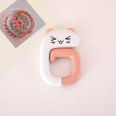 1pc Cute Animal Design Mini Hooks Panda Bear & Cat Backpack Hooks Durable Plastic Portable Desk Organizer for Students Office Keys Bags (No Drill Installation) Bag Storage Solution Key Holder Playful Hook Designs Easy Installation