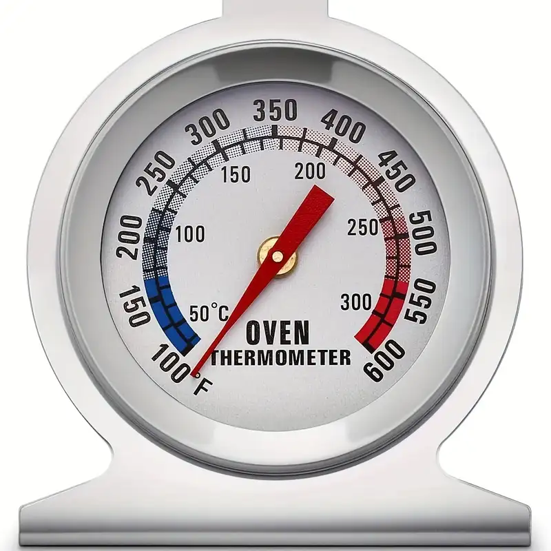 1pc Oven Thermometer Dual Ratio 50-300C 80-80F Oven Grill Stir Fry Chef Smoking Thermometer