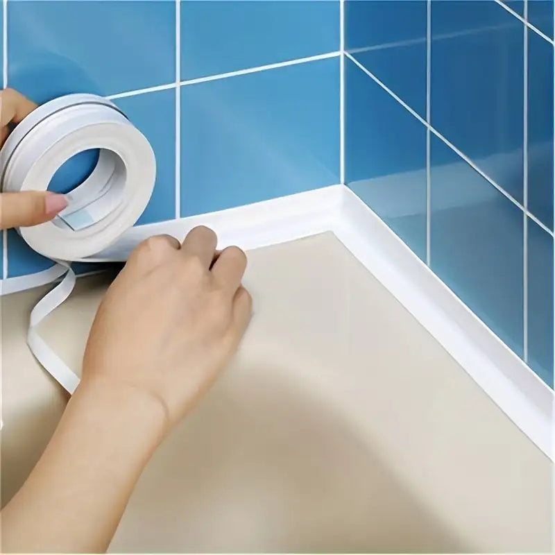 1 roll 1 meter waterproof white self