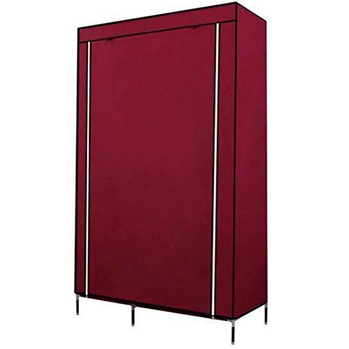Collapsible Organizer Storage for Clothes Cupboard Closet with 5 Cabinets & 1 Long Shelves Foldable Portable Non-Woven Fabric Wardrobe for Home Bedroom