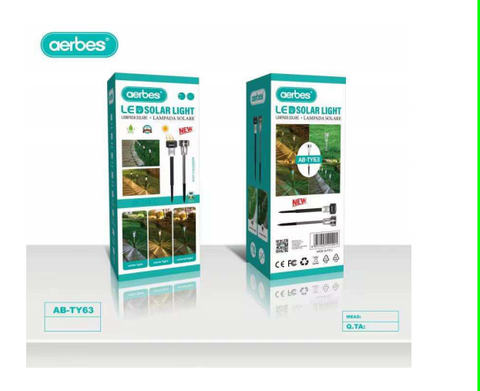 Aerbes Solar Powered Ground Lights 3pcs White LED