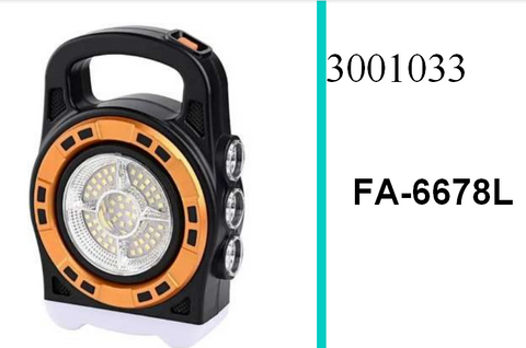 20W Solar Powered Portable LED Light with 3 Light Sources and USB Charging