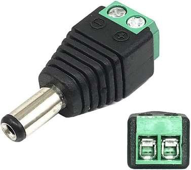 DC Power Plug to Screw Terminal Adapter 100 Pieces