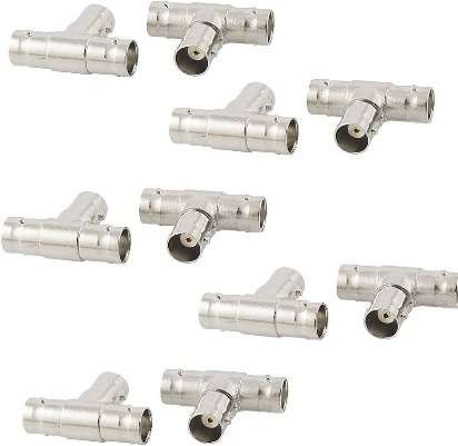 Tee Joint BNC-T Triple Female Adapter Connector 100 Pieces