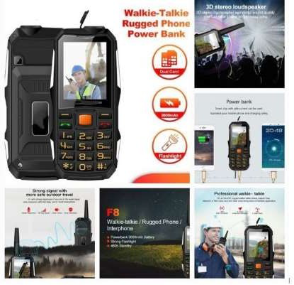 Rugged GPS Walkie Talkie 2 Way Radio 5km Radius/Dual Sim Card Phone /Power Bank
