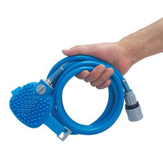 Jahan’s Premium Dog Wash Brush - Sprayer and Scrubber Tool in One - Indoor/Outdoor Dog Washing Supplies - Dog Grooming for Long and Short Haired Dogs and Cats - Dog Washing with Sprayer and Shower