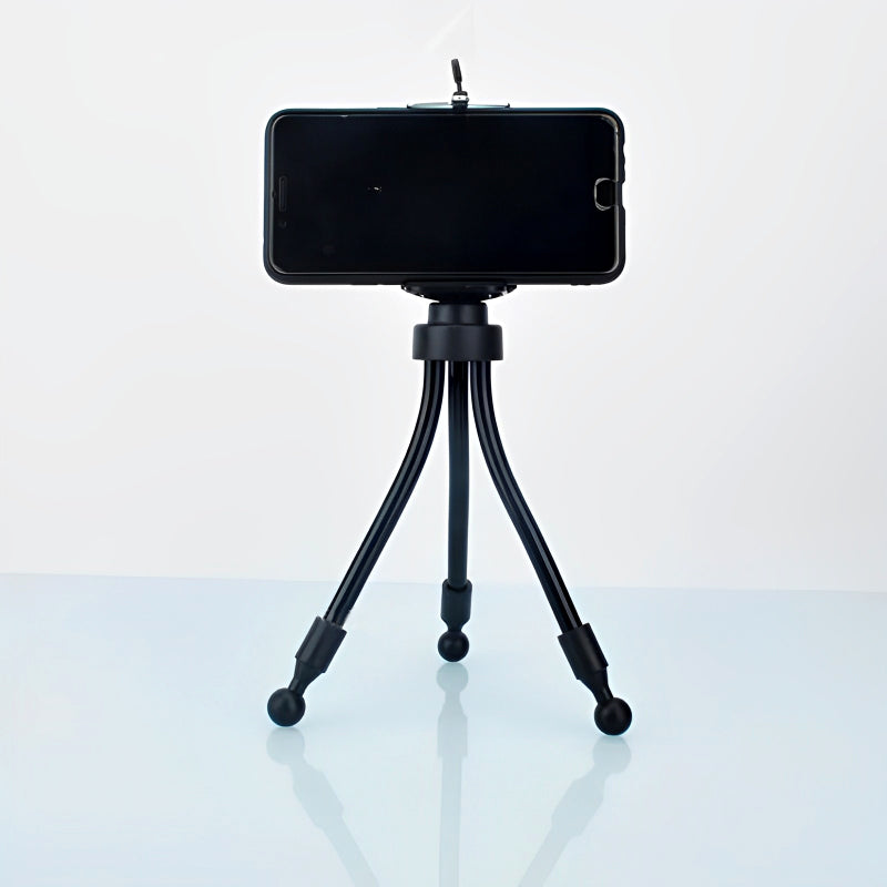 Mini Portable Flexible Universal Tripod With Clip Mount Holder For Mobile Phones
