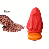 Portable Outdoor Slingshot Launcher with 50 Clay Balls – High Elasticity Rubber Slingshot for Hunting Camping and Fun Games – Includes Orange Slingshot Cup & 4 Colorful Balls – Perfect Gift for Adults and