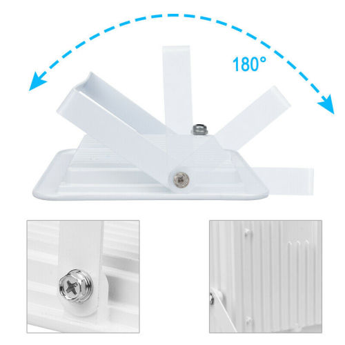 LED Floodlight 100W Spotlight Outdoor Waterproof IP66 Garden Lamp Only: Black