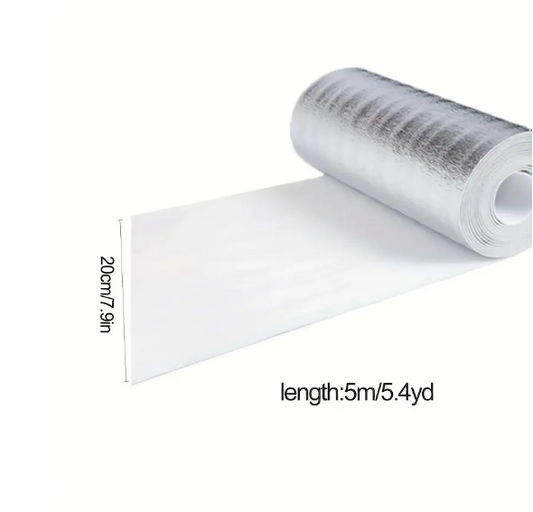 3mm Thick Aluminum Foil Radiator Film - Multi-purpose Heat Reflective Mat for Home and Car, Easy to Install