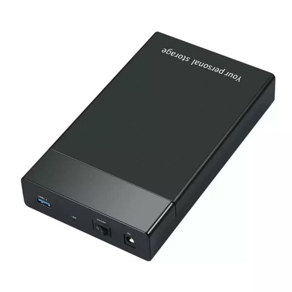 USB 3.0 to 3.5 inch SATA III 5Gbps External Hard Drive High Speed Enclosure Case DC Power Adapter
