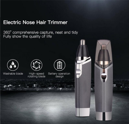 Portable Electric Nose Hair Trimmer Battery Operation Washable Ear Hair Trimmer